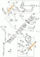 GUIADOR / CONTROLES para KTM 990 SM-T ORANGE ABS SPECIAL EDITION 2011