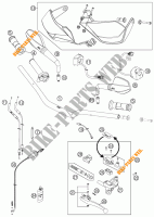 GUIADOR / CONTROLES para KTM 990 SUPERMOTO T WHITE ABS 2011