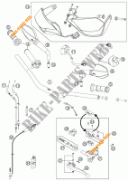 GUIADOR / CONTROLES para KTM 990 SUPERMOTO T BLACK ABS 2011