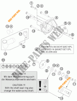 BOMBA DE ÁGUA para KTM 990 SUPERMOTO T ORANGE ABS 2011