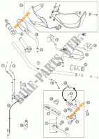 GUIADOR / CONTROLES para KTM 990 SUPERMOTO T ORANGE ABS 2011