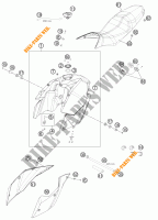 DEPÓSITO / BANCO para KTM 990 SUPERMOTO T WHITE ABS 2011