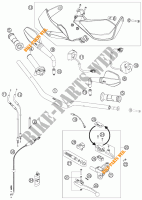 GUIADOR / CONTROLES para KTM 990 SUPERMOTO T ORANGE 2009