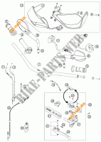 GUIADOR / CONTROLES para KTM 990 SUPERMOTO T SILVER 2009