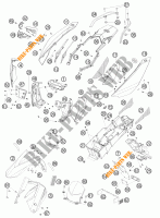 PLÁSTICOS para KTM 990 SUPERMOTO R 2011