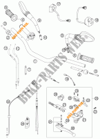 GUIADOR / CONTROLES para KTM 950 SUPERMOTO ORANGE 2006