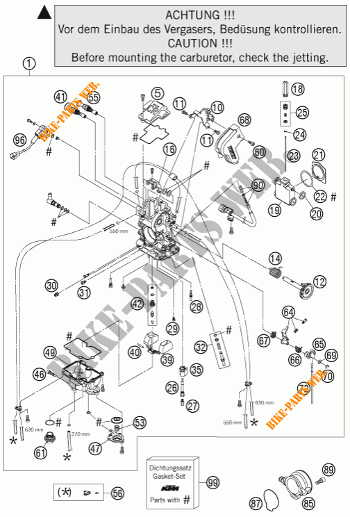CARBURADOR para KTM 660 SMC 2004