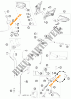 GUIADOR / CONTROLES para KTM 1190 RC8 ORANGE 2010