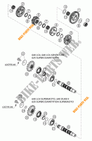 CAIXA DE VELOCIDADES   EIXO SECUNDARIO para KTM 640 LC4-E SUPERMOTO ROT 2002