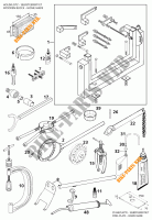FERRAMENTAS ESPECÍFICAS (MOTOR) para KTM 640 LC4-E SUPERMOTO 2000