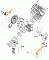 EMBRAIAGEM para KTM 620 SC SUPER-MOTO 2000