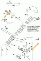 GUIADOR / CONTROLES para KTM 620 SC SUPER-MOTO 2000