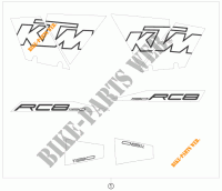 ADESIVOS para KTM 1190 RC8 2009