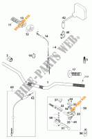 GUIADOR / CONTROLES para KTM 125 SUPERMOTO 80 2000