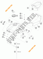 DEPÓSITO / BANCO para KTM 1190 RC8 R LIMITED EDITION AKRAPOVIC 2009
