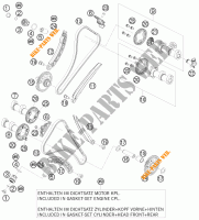 DISTRIBUIÇÃO para KTM 1190 RC8 R LIMITED EDITION AKRAPOVIC 2009