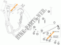 DESCANSO LATERAL / CENTRAL para KTM 530 XC-W SIX DAYS 2011