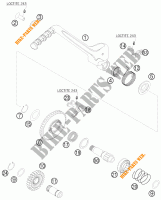 PEDAIS DE ARRANQUE para KTM 530 XC-W SIX DAYS 2011