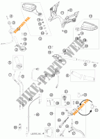 GUIADOR / CONTROLES para KTM 1190 RC8 WHITE 2009