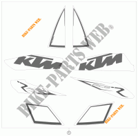 ADESIVOS para KTM 1190 RC8 R TNT EDITION 2009
