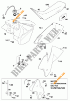 DEPÓSITO / BANCO para KTM 380 MXC 2000