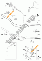 GUIADOR / CONTROLES para KTM 380 MXC 2001