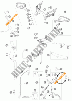 GUIADOR / CONTROLES para KTM 1190 RC8 ORANGE 2009
