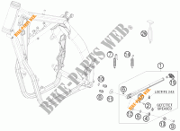 DESCANSO LATERAL / CENTRAL para KTM 450 XC-W SIX DAYS 2010