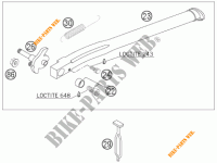 DESCANSO LATERAL / CENTRAL para KTM 450 XC 2007
