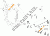 DESCANSO LATERAL / CENTRAL para KTM 250 XC 2010