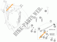 DESCANSO LATERAL / CENTRAL para KTM 250 XC 2009