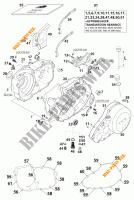 CARTERS para KTM 640 LC4-E SILVER 2001