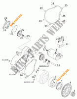 MOTOR DE ARRANQUE para KTM 640 LC4-E SILVER 2001
