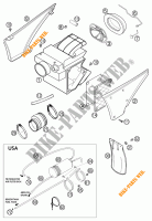 FILTRO AR para KTM 640 LC4-E ROT 2002