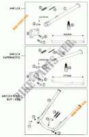DESCANSO LATERAL / CENTRAL para KTM 640 LC4-E ROT 2002