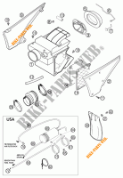 FILTRO AR para KTM 640 LC 4-E ROT 18L 2002
