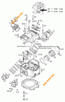 CILINDRO / CABEÇA DE MOTOR para KTM 640 LC4-E 2000