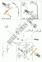 GUIADOR / CONTROLES para KTM 640 LC4-E 2000