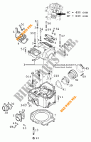 CABEÇA DE MOTOR para KTM 640 LC4 1998