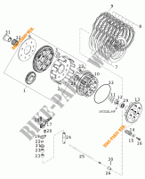 EMBRAIAGEM para KTM 640 LC4 1998