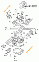 CABEÇA DE MOTOR para KTM 620 SC 2000