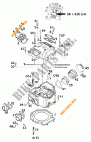 CABEÇA DE MOTOR para KTM 620 SC 2000