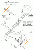 GUIADOR / CONTROLES para KTM 620 SC 2000