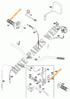 GUIADOR / CONTROLES para KTM 620 EGS-E 37KW 20LT BLAU 1997