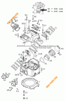 CABEÇA DE MOTOR para KTM 400 LC4-E 2000