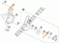 BOMBA DE ÁGUA para KTM RC 390 WHITE ABS 2015