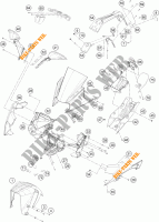 PLÁSTICOS para KTM RC 390 WHITE ABS 2015