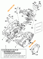 CARTERS para KTM 300 EXC MARZOCCHI/OHLINS 1996