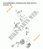 IGNIÇÃO para KTM 300 EXC MARZOCCHI/OHLINS 1996