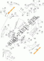 PLÁSTICOS para KTM RC 390 WHITE ABS 2014